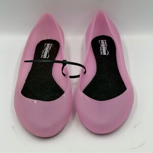 The Original Skidders Women's Jelly Ballet Flats Pink Slip On Casual Shoes Sz 8